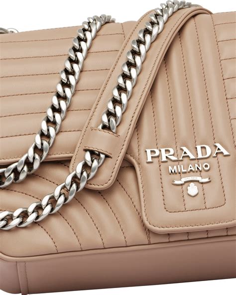 prada diagramme large leather shoulder bag|Prada brushed leather shoulder bag.